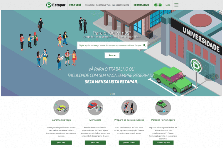 Transformação Digital Estapar - Novo Site